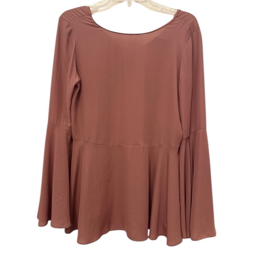 Amanda Uprichard Blush Long Sleeve Top size medium